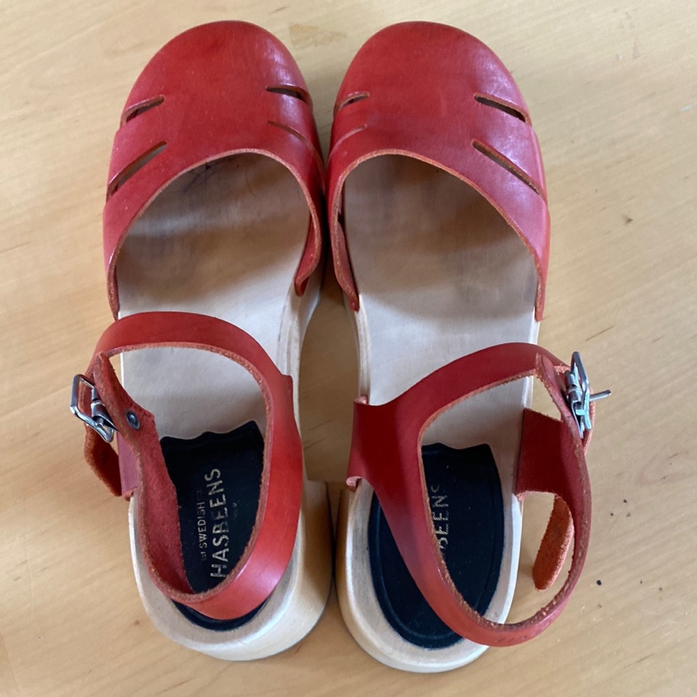 Swedish Hasbeens Clogs Mary Janes